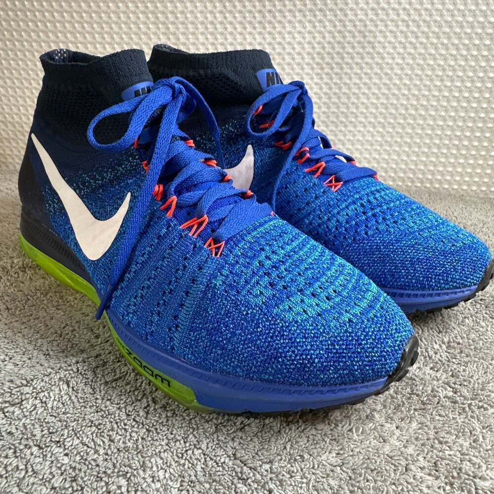 Nike Zoom All Out Flyknit Racer Blue Obsidian Running Shoes